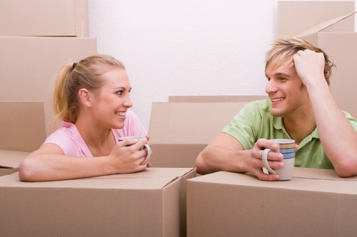 Office move preparation and equipment loading in North London