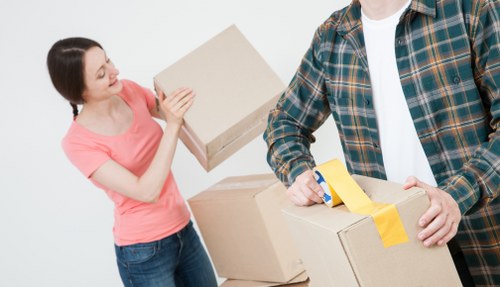 Careful furniture loading for a residential move in Islington