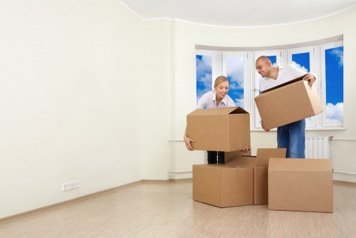 Man and van service assisting a residential move in Islington