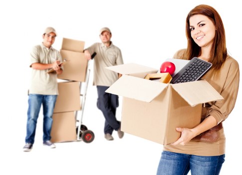 Packed business items and moving tools ready for relocation in Islington