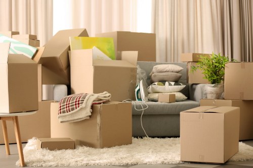 Professional moving van arriving for a local move in Islington