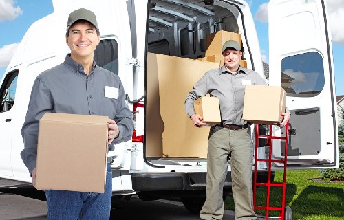Careful packing and loading for a house move in Islington